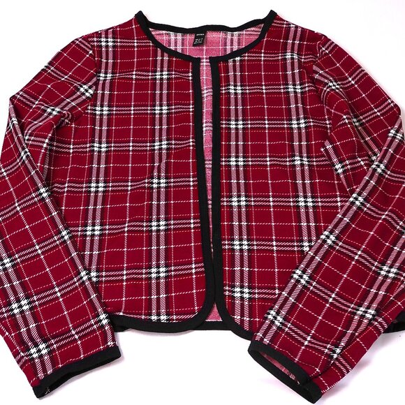 Cardigan XXL(14) NEW light-weight jersey knit red jacket open front summer top - Picture 5 of 9